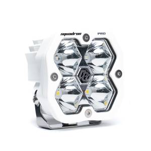 Baja Designs Squadron 2.0 Pro White LED Auxiliary Light Pod Pair - Universal (Spot Light Pattern, Clear Lens)