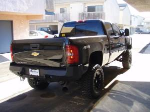 Iron Bull Bumpers - Iron Bull Rear Bumper for Chevrolet (2007-14) 2500/3500 Silverado, Parking Sensor Cutouts Available - Image 3