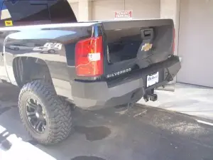 Iron Bull Bumpers - Iron Bull Rear Bumper for Chevrolet (2007-14) 2500/3500 Silverado, Parking Sensor Cutouts Available - Image 4
