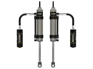 ICON 0-1.5” Lift, V.S. 2.5 Aluminum Series Shock Absorbers, Omega Bypass Remote Reservoir for Toyota (2005-23) Tacoma (Rear, Pair)
