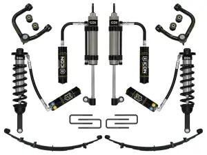 ICON 0-3.5" Lift for Toyota (2005-15) Tacoma / 0-2.75" Lift, Stage 10 Suspension System, Tubular, CDCV for Toyota (2016-23) Tacoma