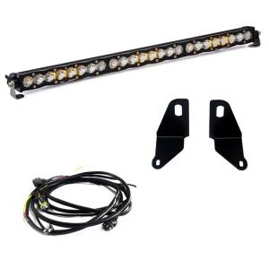Baja Designs S8 30 Inch Behind-the-Grille Light Bar Kit for Chevrolet (2022-26) Silverado 1500 (Driving/Combo Light Pattern, Clear Lens)