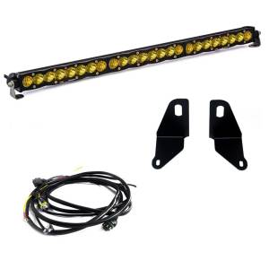 Baja Designs - Baja Designs S8 30 Inch Behind-the-Grille Light Bar Kit for Chevrolet (2022-26) Silverado 1500 (Driving/Combo Light Pattern, Clear Lens) - Image 2