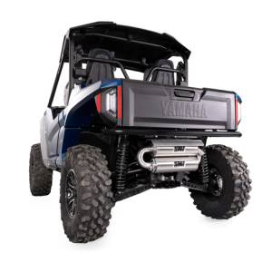 HMF Racing - HMF Exhaust Systems for Yamaha (2021-26) Wolverine RMAX (Titan Quiet Series, Slip On System, Grey - Gun Metal, Billet - Recessed End Cap) - Image 3
