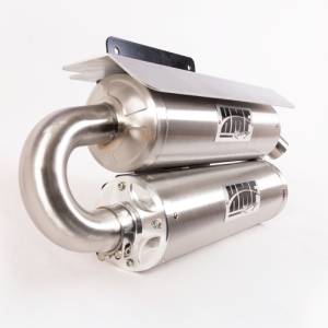 HMF Racing - HMF Exhaust Systems for Yamaha (2021-26) Wolverine RMAX (Titan Loud Series, Slip On System, Stainless Steel, Billet - Recessed End Cap) - Image 5