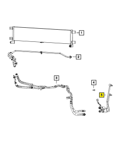 Mopar - Mopar Transmission Cooler Line for Ram (2019-24 2500/3500 6.7L Cummins 68RFE (with bypass valve) - Image 7