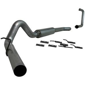 Copy of MBRP 4" Turbo Back, Ford (2003-07) F-250/F-350, 6.0L Power Stroke, Single Side (Stock Cat), Aluminized Perf.