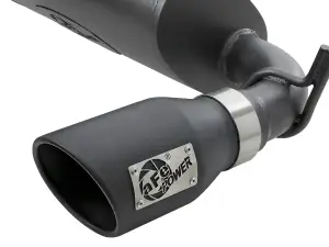 aFe - aFe Power Rebel Series 2-1/2 IN Cat-Back Exhaust System for Jeep (2007-18) Wrangler V6-3.6L/3.8L (409 Stainless Steel w/ Black Tips, 2/4-Door) - Image 2