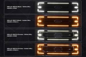 Morimoto - Morimoto XBG LED DRL Grille for Ford (2020-22) Super Duty, White/Black - Image 2