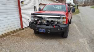 Iron Bull Bumpers - Iron Bull Front Bumper for Chevy (2015-19) Silverado 2500/3500 Silverado, Parking Sensor Cutouts Available - Image 2