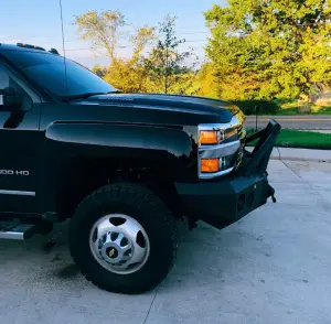 Iron Bull Bumpers - Iron Bull Front Bumper for Chevy (2015-19) Silverado 2500/3500 Silverado, Parking Sensor Cutouts Available - Image 9
