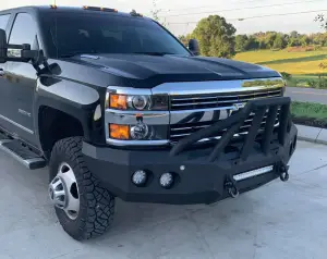 Iron Bull Bumpers - Iron Bull Front Bumper for Chevy (2015-19) Silverado 2500/3500 Silverado, Parking Sensor Cutouts Available - Image 11