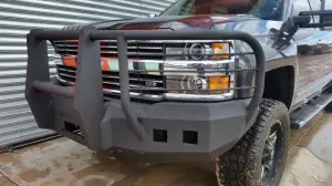 Iron Bull Bumpers - Iron Bull Front Bumper for Chevy (2015-19) Silverado 2500/3500 Silverado, Parking Sensor Cutouts Available - Image 17