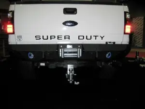Iron Bull Bumpers - Iron Bull Rear Bumper for Ford (1999-16) F-250/F-350 Super Duty, Parking Sensor Cutouts Available - Image 10