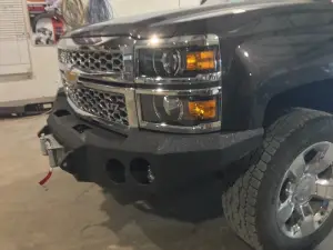 Iron Bull Front Bumper for Chevrolet (2014-15) Silverado 1500, Parking Sensor Cutouts Available