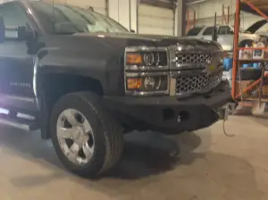 Iron Bull Bumpers - Iron Bull Front Bumper for Chevrolet (2014-15) Silverado 1500, Parking Sensor Cutouts Available - Image 3