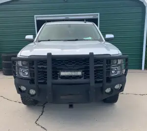 Iron Bull Bumpers - Iron Bull Front Bumper for Chevrolet (2014-15) Silverado 1500, Parking Sensor Cutouts Available - Image 6