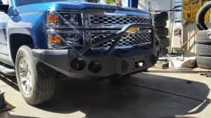 Iron Bull Bumpers - Iron Bull Front Bumper for Chevrolet (2014-15) Silverado 1500, Parking Sensor Cutouts Available - Image 9