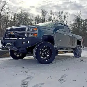 Iron Bull Bumpers - Iron Bull Front Bumper for Chevrolet (2014-15) Silverado 1500, Parking Sensor Cutouts Available - Image 13