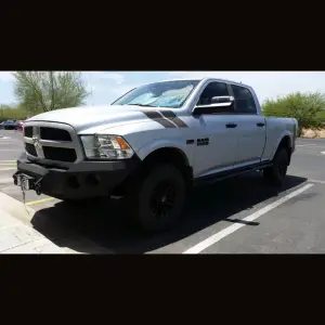 Iron Bull Bumpers - Iron Bull Front Bumper for Ram (2013-22) 1500 Sport, Parking Sensor Cutouts Available - Image 1