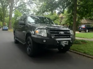 Iron Bull Bumpers - Iron Bull Front Bumper for Ford (2007-14) Expedition, Parking Sensor Cutouts Available - Image 3