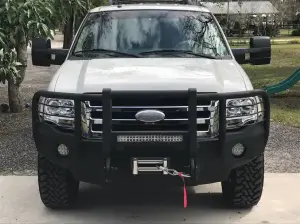 Iron Bull Bumpers - Iron Bull Front Bumper for Ford (2007-14) Expedition, Parking Sensor Cutouts Available - Image 11