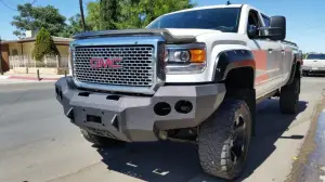 Iron Bull Bumpers - Iron Bull Front Bumper for GMC (2015-19) Sierra 2500/3500, Parking Sensor Cutouts Available - Image 3