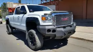 Iron Bull Bumpers - Iron Bull Front Bumper for GMC (2015-19) Sierra 2500/3500, Parking Sensor Cutouts Available - Image 4