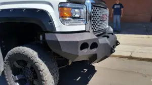 Iron Bull Bumpers - Iron Bull Front Bumper for GMC (2015-19) Sierra 2500/3500, Parking Sensor Cutouts Available - Image 6