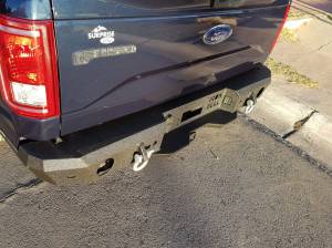 Iron Bull Bumpers - Iron Bull Rear Bumper for Ford (2015-20) F-150, Parking Sensor Cutouts Available - Image 3
