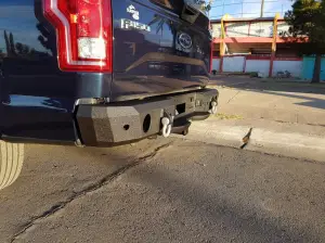 Iron Bull Bumpers - Iron Bull Rear Bumper for Ford (2015-20) F-150, Parking Sensor Cutouts Available - Image 4