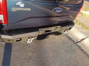 Iron Bull Bumpers - Iron Bull Rear Bumper for Ford (2015-20) F-150, Parking Sensor Cutouts Available - Image 5