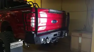 Iron Bull Bumpers - Iron Bull Rear Bumper for Ford (2017-22) F-250/F-350 Super Duty, Parking Sensor Cutouts Available - Image 14