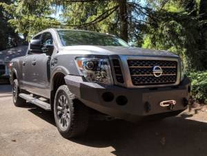 Iron Bull Bumpers - Iron Bull Front Bumper for Nissan (2016-24) Titan XD, Parking Sensor Cutouts Available - Image 1
