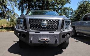 Iron Bull Bumpers - Iron Bull Front Bumper for Nissan (2016-24) Titan XD, Parking Sensor Cutouts Available - Image 2
