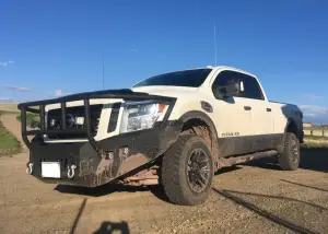 Iron Bull Bumpers - Iron Bull Front Bumper for Nissan (2016-24) Titan XD, Parking Sensor Cutouts Available - Image 16