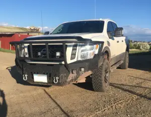 Iron Bull Bumpers - Iron Bull Front Bumper for Nissan (2016-24) Titan XD, Parking Sensor Cutouts Available - Image 17