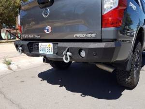 Iron Bull Bumpers - Iron Bull Rear Bumper for Nissan (2016-24) Titan XD, Parking Sensor Cutouts Available - Image 1
