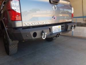 Iron Bull Bumpers - Iron Bull Rear Bumper for Nissan (2016-24) Titan XD, Parking Sensor Cutouts Available - Image 4