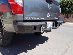 Iron Bull Bumpers - Iron Bull Rear Bumper for Nissan (2016-24) Titan XD, Parking Sensor Cutouts Available - Image 5