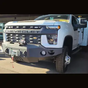 Iron Bull Bumpers - Iron Bull Front Bumper for Chevy (2020-23) 2500/3500 Heavy Duty Silverado, Parking Sensor Cutouts Available - Image 2