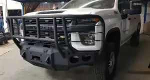 Iron Bull Bumpers - Iron Bull Front Bumper for Chevy (2020-23) 2500/3500 Heavy Duty Silverado, Parking Sensor Cutouts Available - Image 9