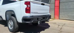 Iron Bull Bumpers - Iron Bull Rear Bumper for Chevrolet (2020-25) 2500/3500 Heavy Duty Silverado, Parking Sensor Cutouts Available - Image 3