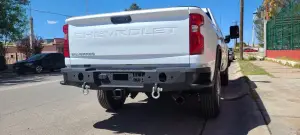 Iron Bull Bumpers - Iron Bull Rear Bumper for Chevrolet (2020-25) 2500/3500 Heavy Duty Silverado, Parking Sensor Cutouts Available - Image 4
