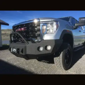 Iron Bull Front Bumper for GMC (2020-23) Sierra 2500/3500, Parking Sensor Cutouts Available