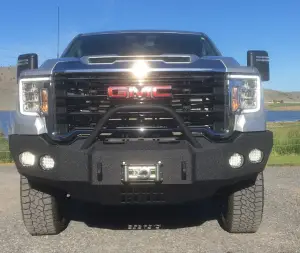 Iron Bull Bumpers - Iron Bull Front Bumper for GMC (2020-23) Sierra 2500/3500, Parking Sensor Cutouts Available - Image 2