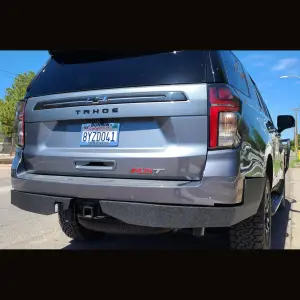 Iron Bull Rear Bumper for Chevy (2021-24) Tahoe, Parking Sensor Cutouts Available 