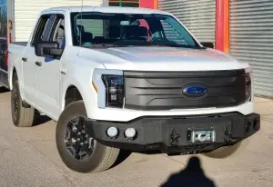 Iron Bull Front Bumper for Ford (2022-25) F-150 Lightning, Parking Sensor Cutouts Available