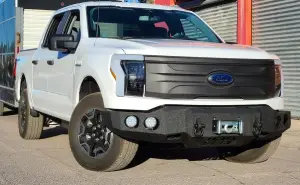 Iron Bull Bumpers - Iron Bull Front Bumper for Ford (2022-25) F-150 Lightning, Parking Sensor Cutouts Available - Image 2