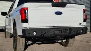 Iron Bull Rear Bumper for Ford (2022-25) F-150 Lightning, Parking Sensor Cutouts Available
